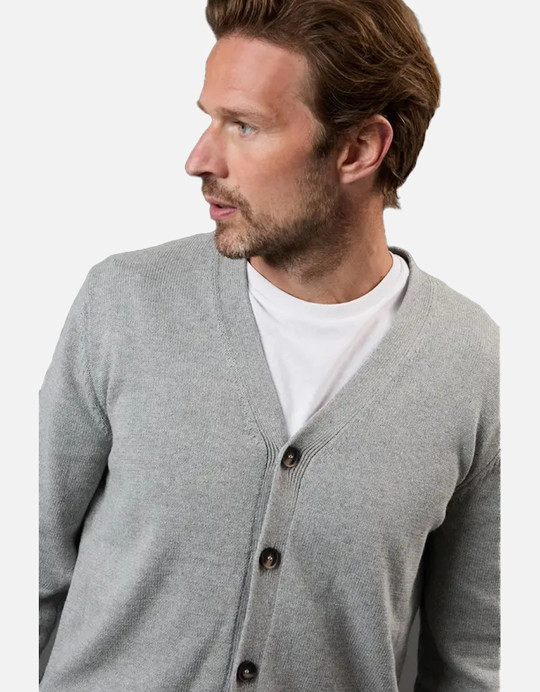 Mens Knitted Cotton Cardigan