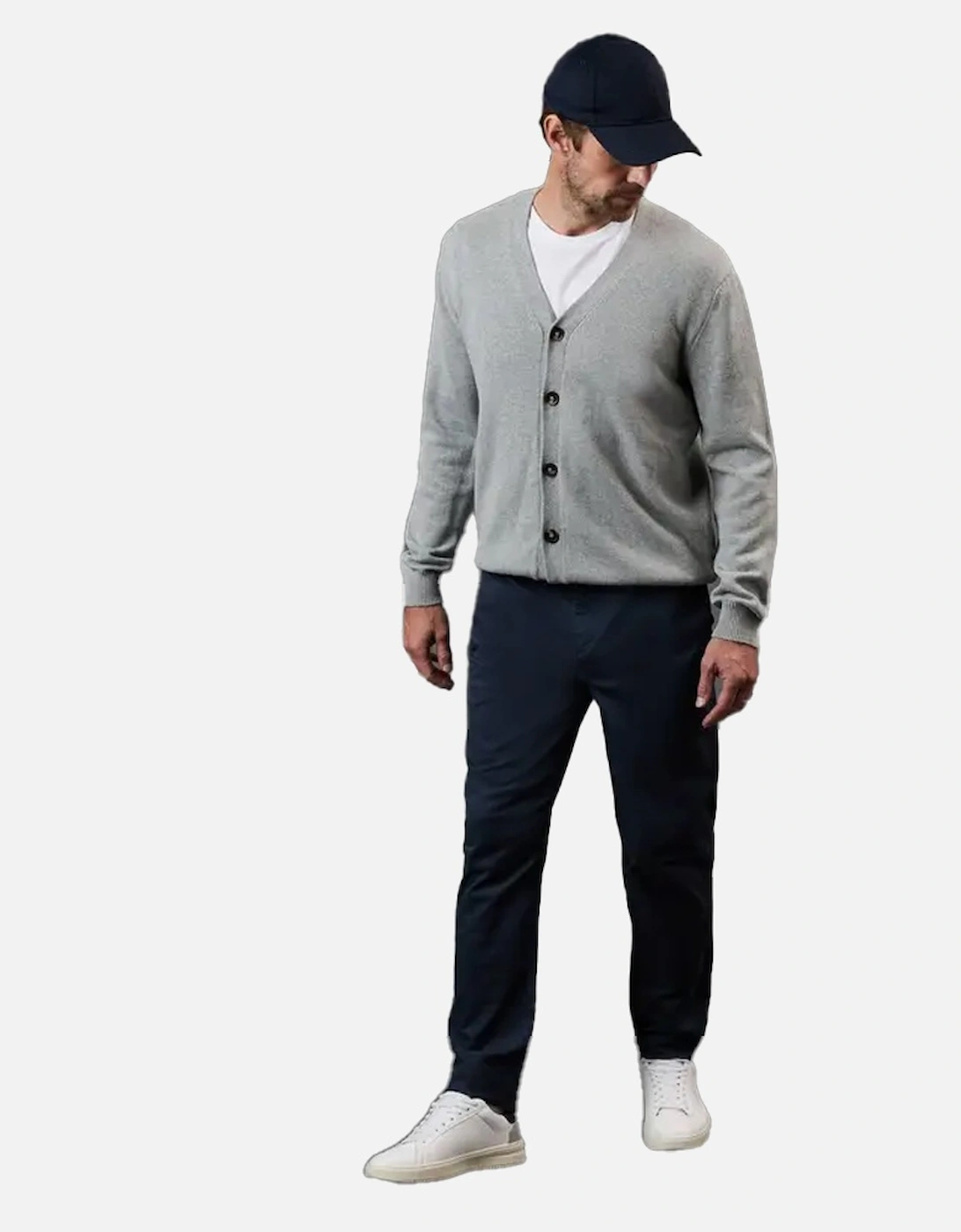 Mens Knitted Cotton Cardigan