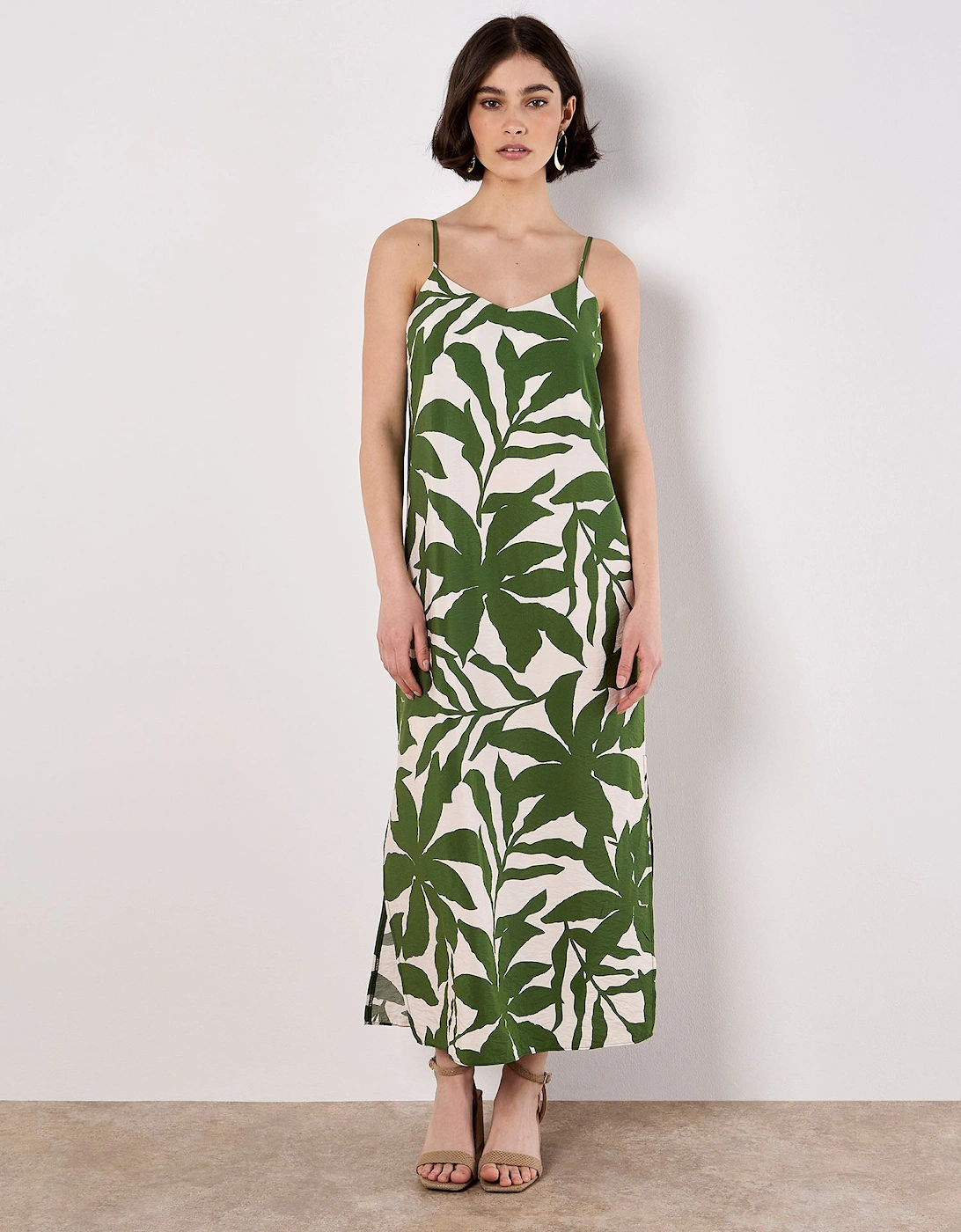 Floral Silhouette Cami Midi Dress, 2 of 1