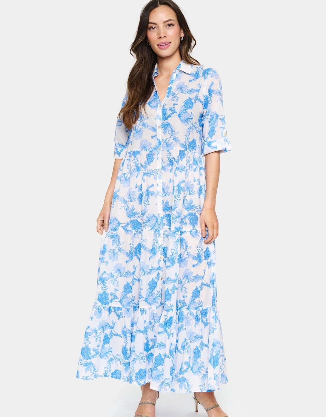 Zus Maxi Long Sleeve Shirt Dress, 2 of 1