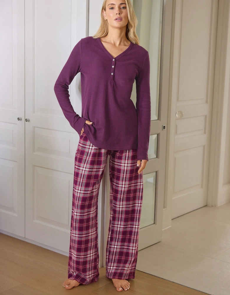 Tall Cotton Check Pyjama Bottoms