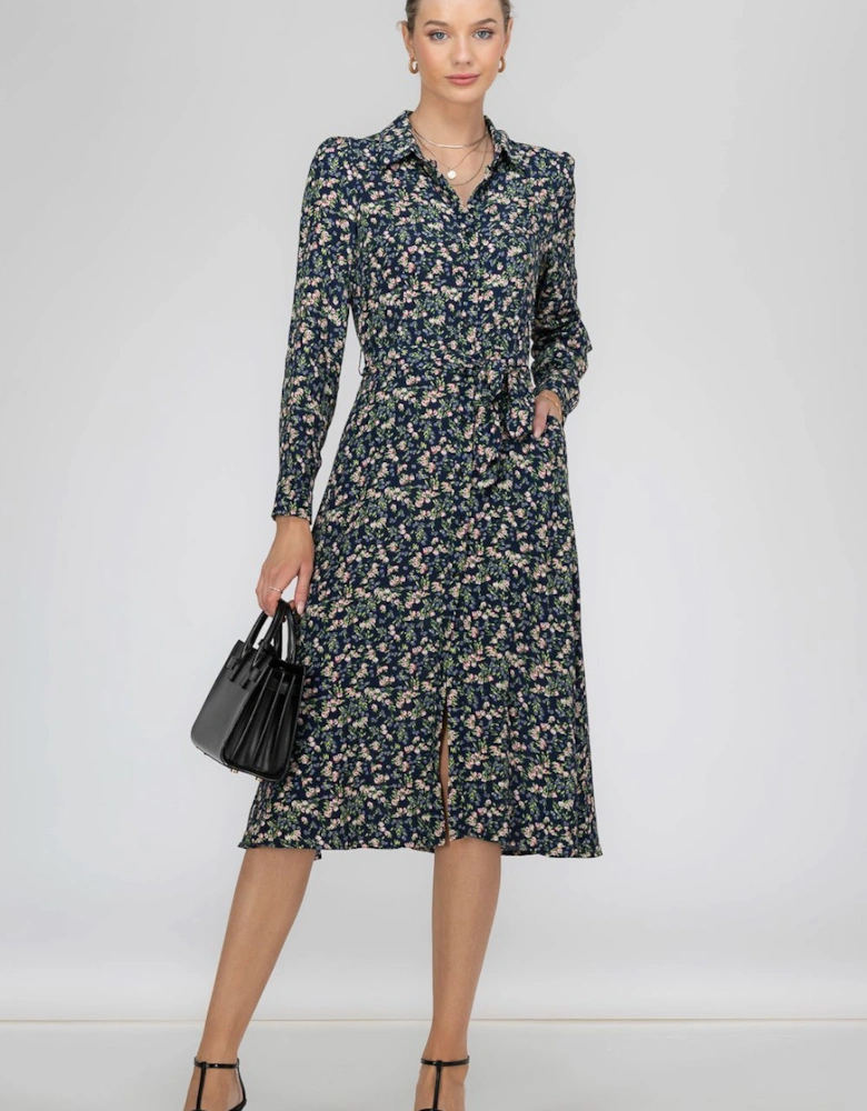 Shea Viscose Shirt Midi Dress