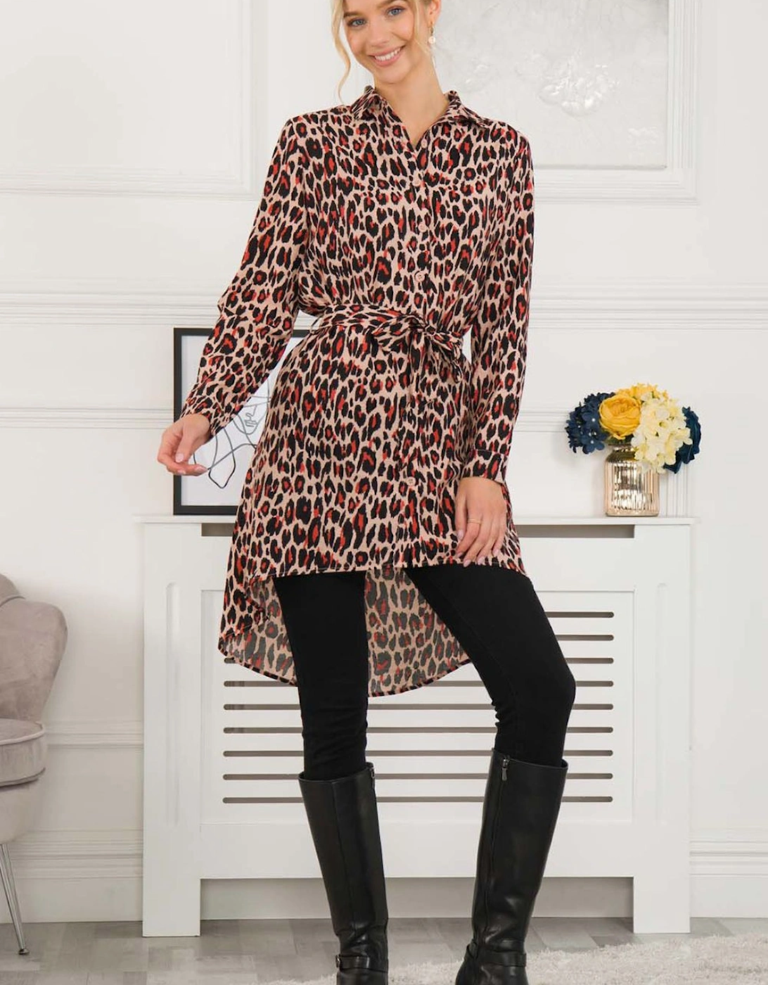 Sylvia Longline Shirt Dress, 2 of 1