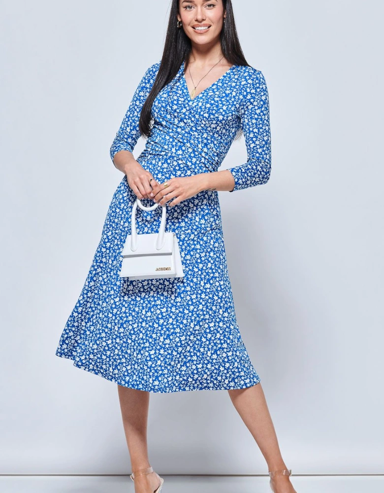 Gretta Jersey Fit & Flare Dress