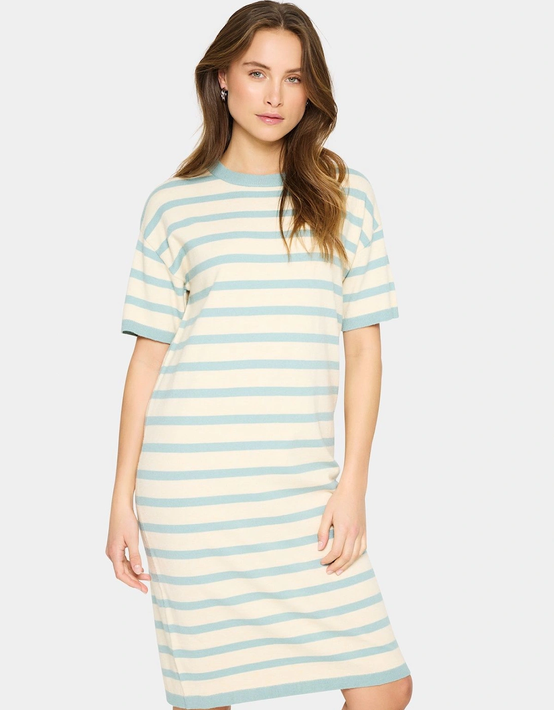 LikamSZ Short Sleeve Striped Midi Dress, 2 of 1