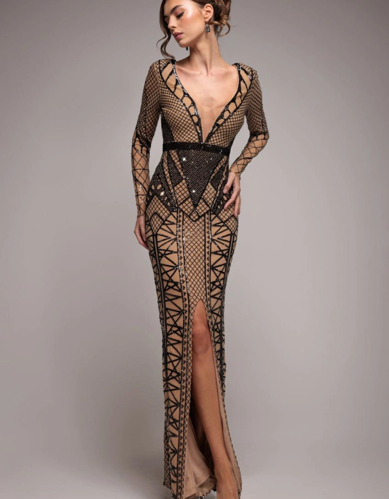 Square Neck Scalloped Lace Midi Dress