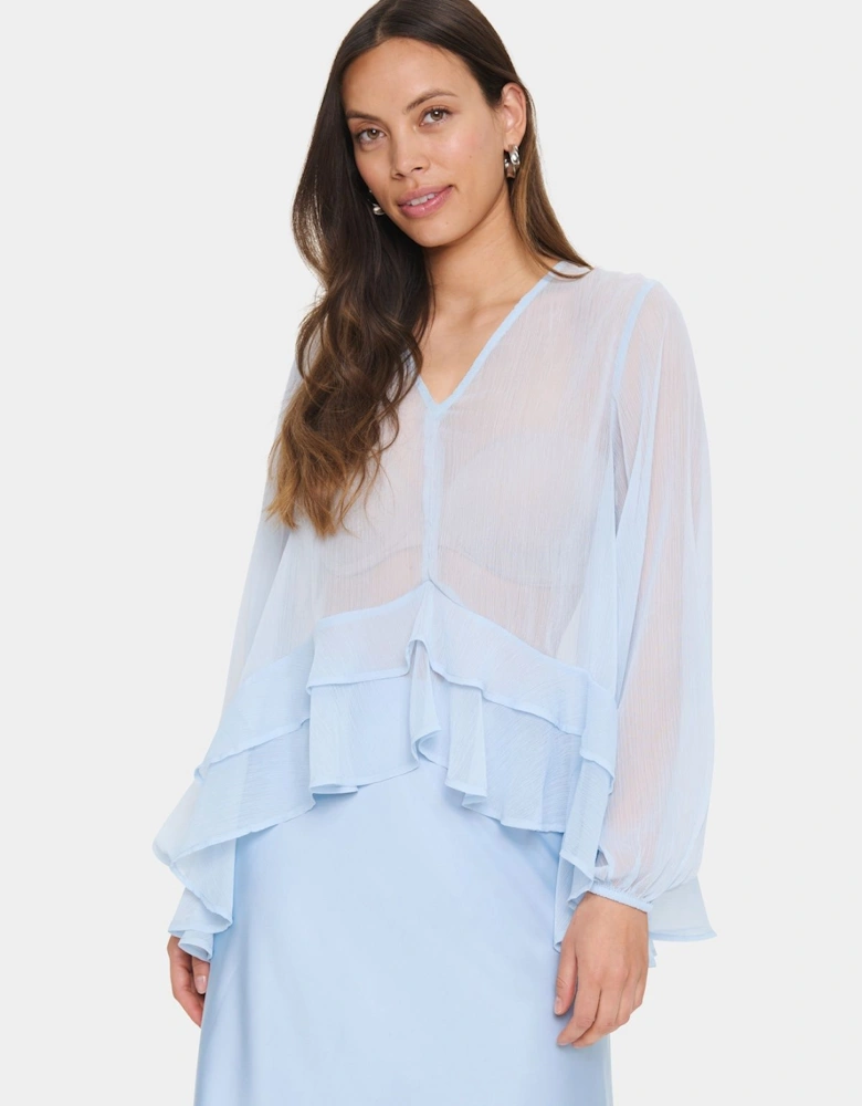 LindzySZ Flowy V Neck Blouse