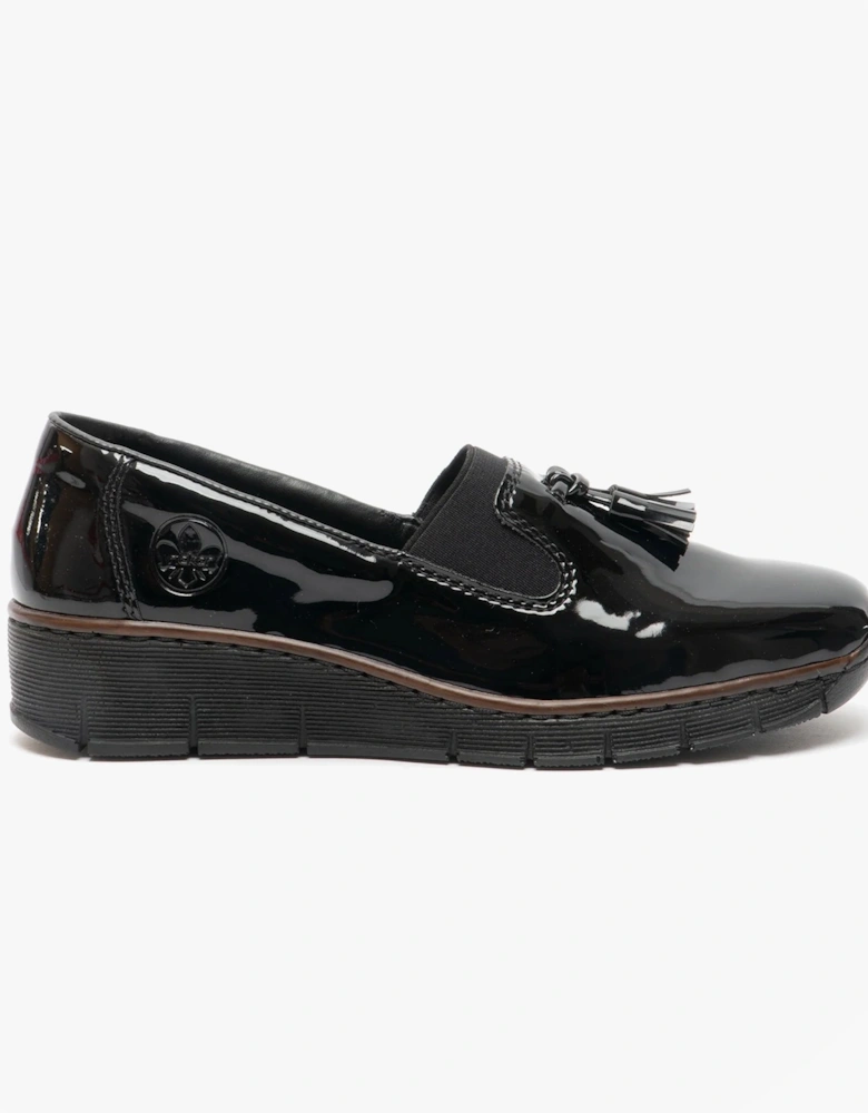 53751-00 Womens Loafer Shoes Patent Black