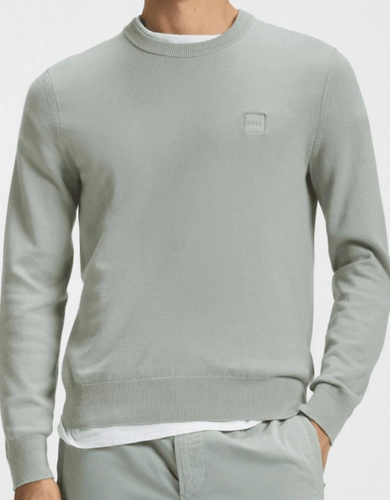 Kanovano Cashmere-Cotton Crew Neck Mint Green Jumper