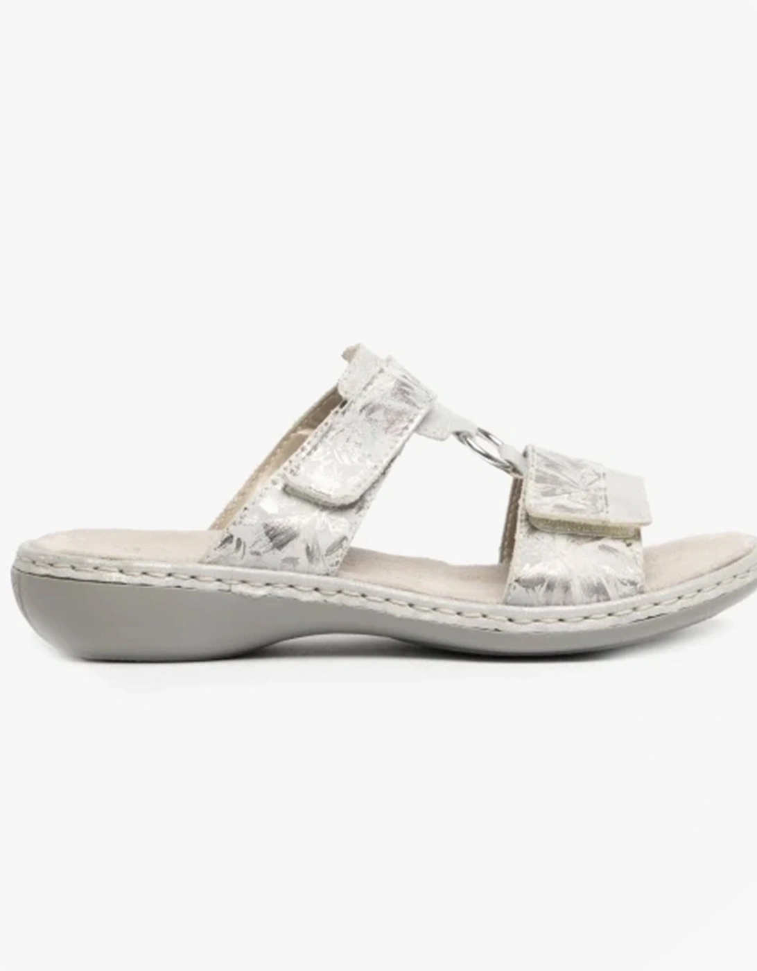 659X6-80 Womens Sandals White Metallic, 8 of 7