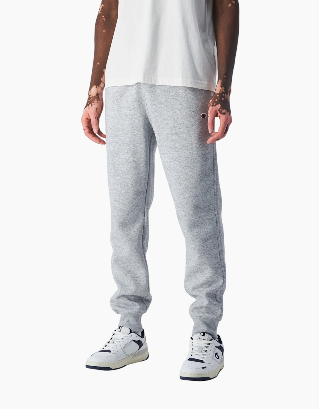 Champion Men's Grey Heavyweight Slim Fit Joggers Fleece Trousers Cotton Track Pants - Size 32/30/31/Regular/36