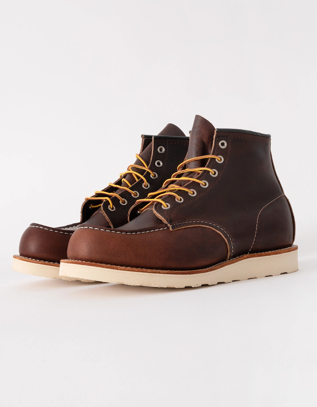 Men's Red Wing 6 Inch Moc Toe Mens Boot - Briar Oil Slick - Brown - Size: 8