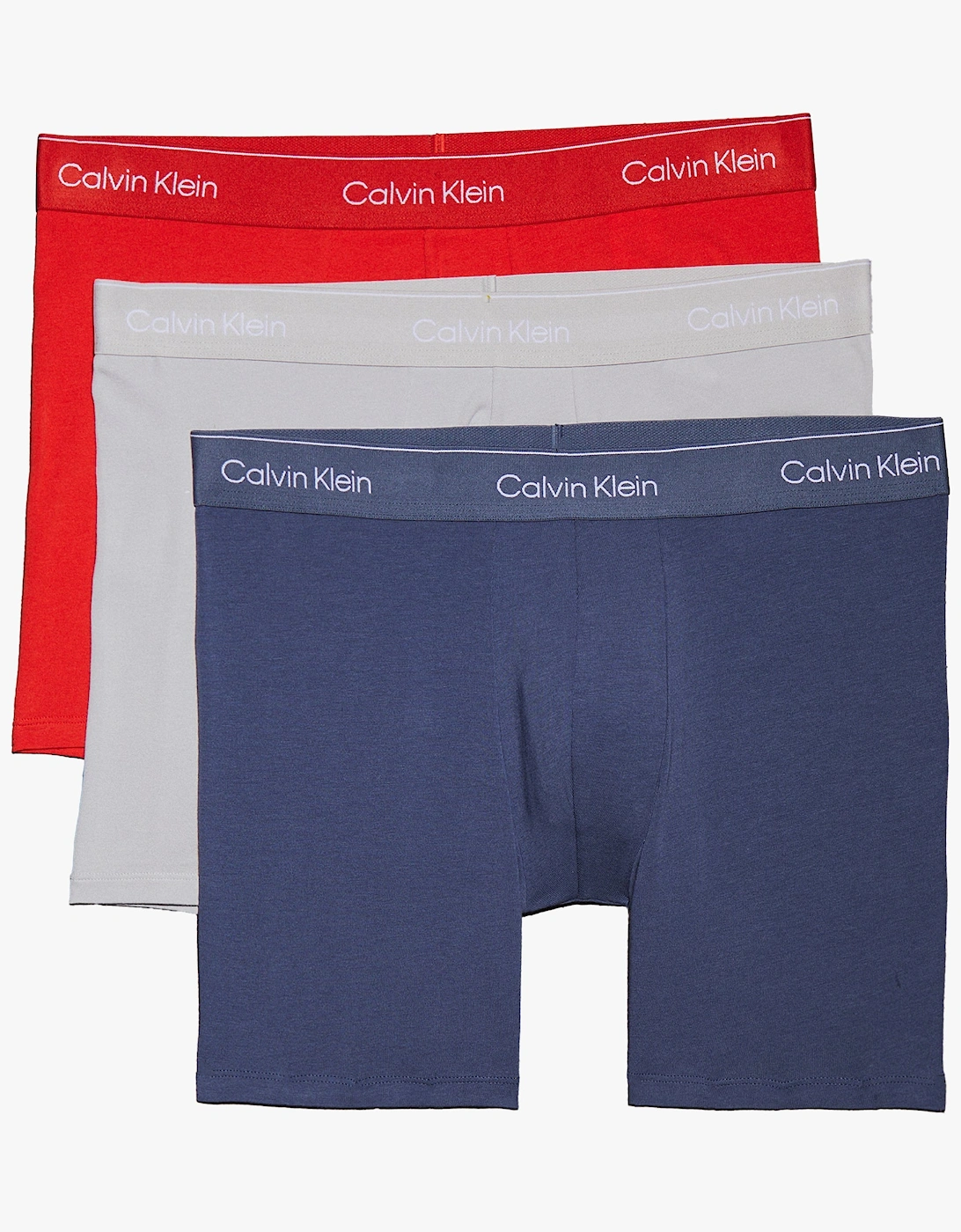 Calvin Klein ICON COTTON STRETCH Mens 3 Pack Boxer Briefs Multicoloured, 6 of 5