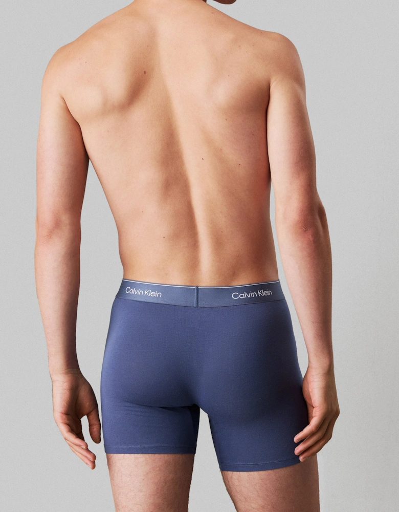 Calvin Klein ICON COTTON STRETCH Mens 3 Pack Boxer Briefs Multicoloured