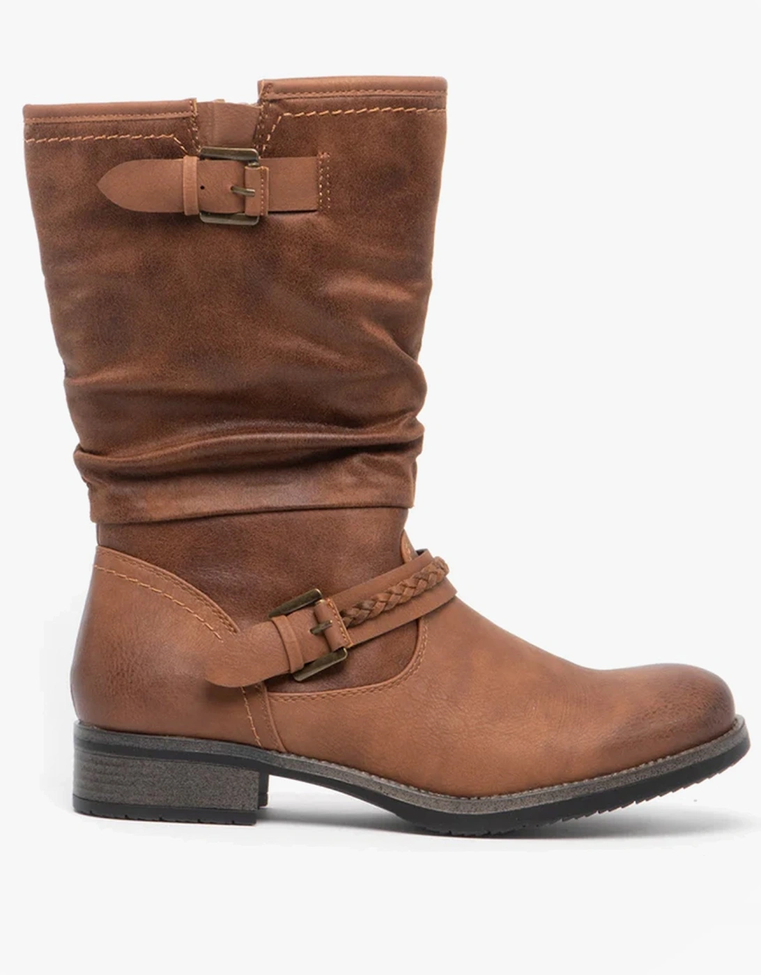 Women's Rieker 98860 Womens Mid-Calf Boots Brown - Size: 4