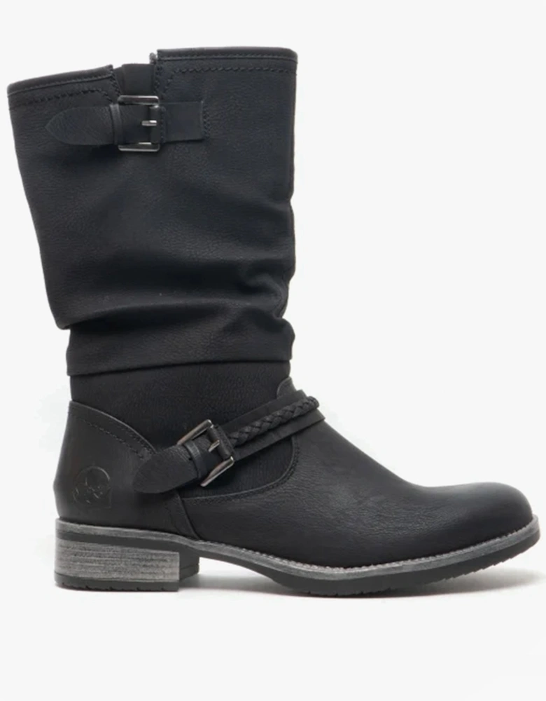 98860-00 Womens Calf Length Boots Black