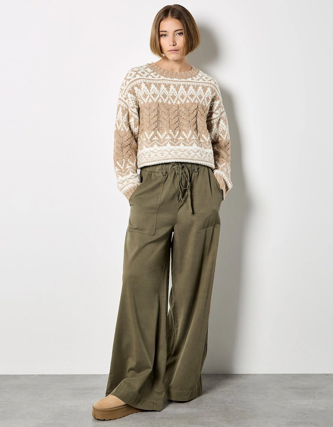Fair Isle Cable Knit Jumper, 2 of 1