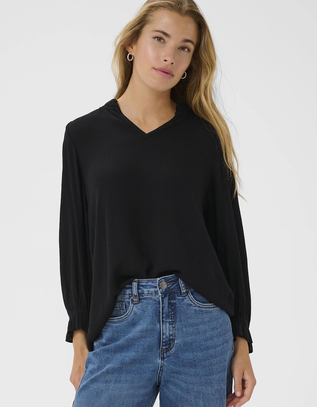KAliv Amber Long Sleeve Blouse, 2 of 1