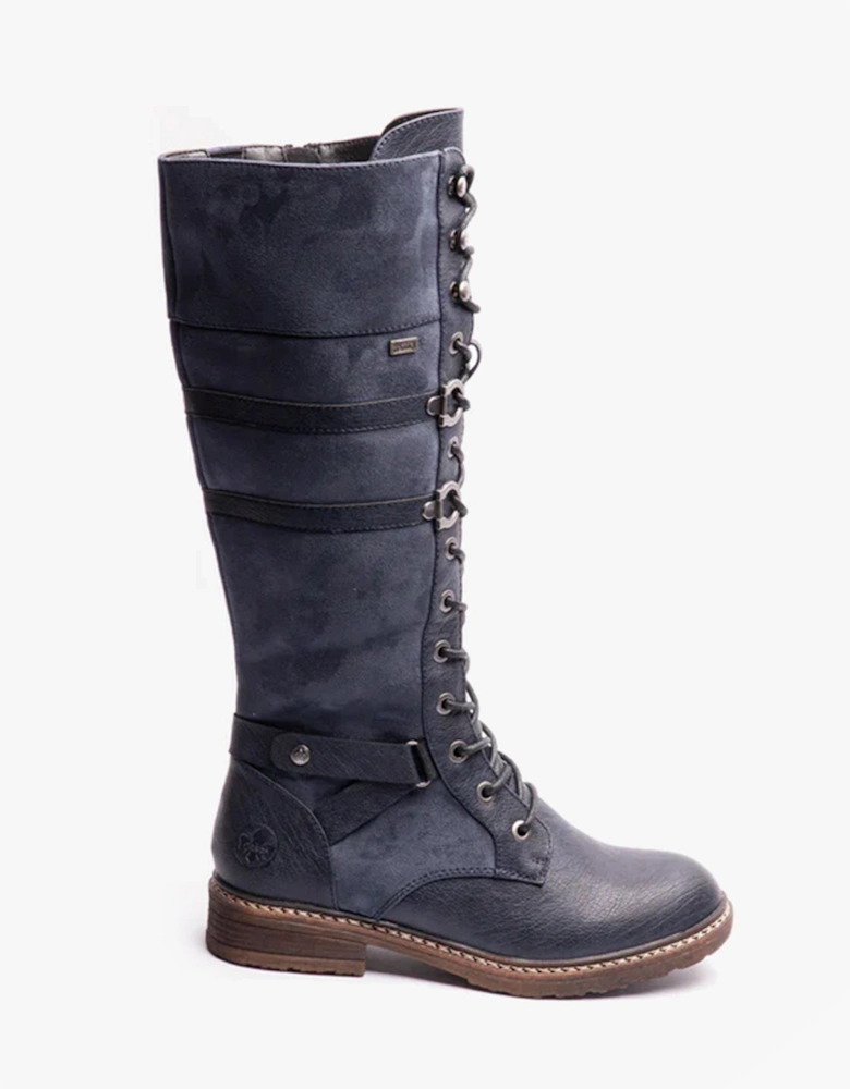 94732-14 Womens Knee High Boots Blue