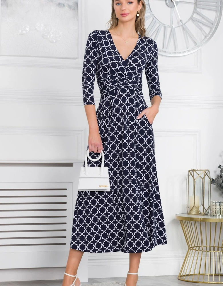 Patricia Jersey Fit & Flare Maxi Dress