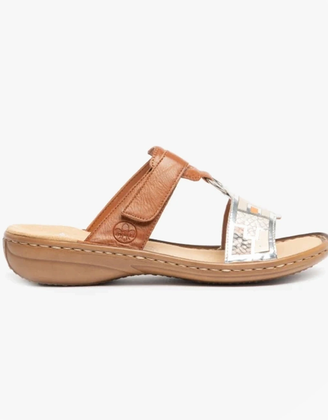 608P4-90 Womens Sandals Tan Multi
