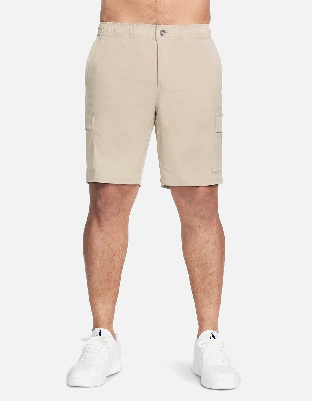 Performance Downtown Cargo 9 Inch Short Polyester Men's Natural Knee-Length Shorts