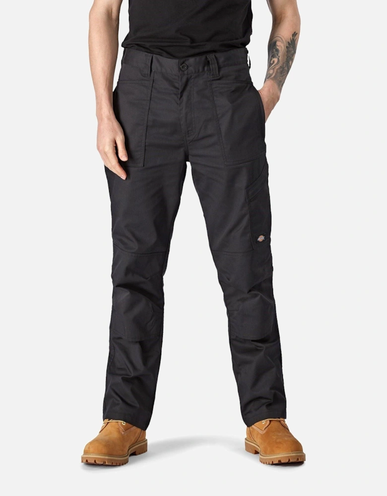 Action Flex Polyester Men's Black Outdoor Trousers