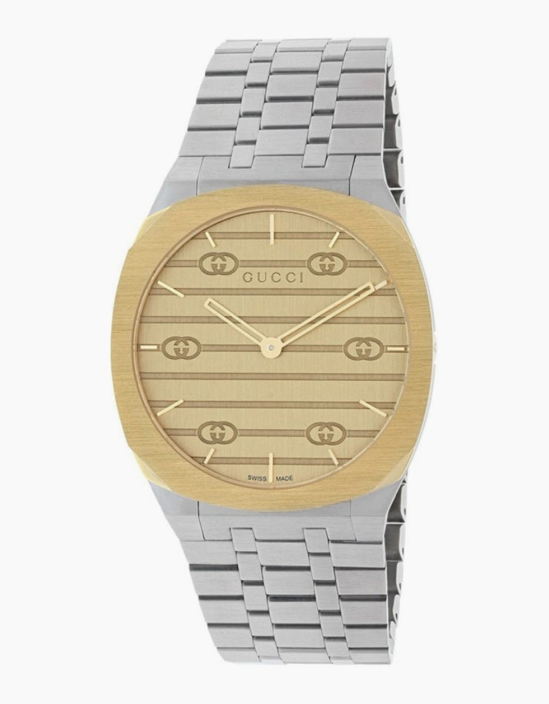 Gucci Unisex Brown Ya163403 25H 34Mm Quartz Watch