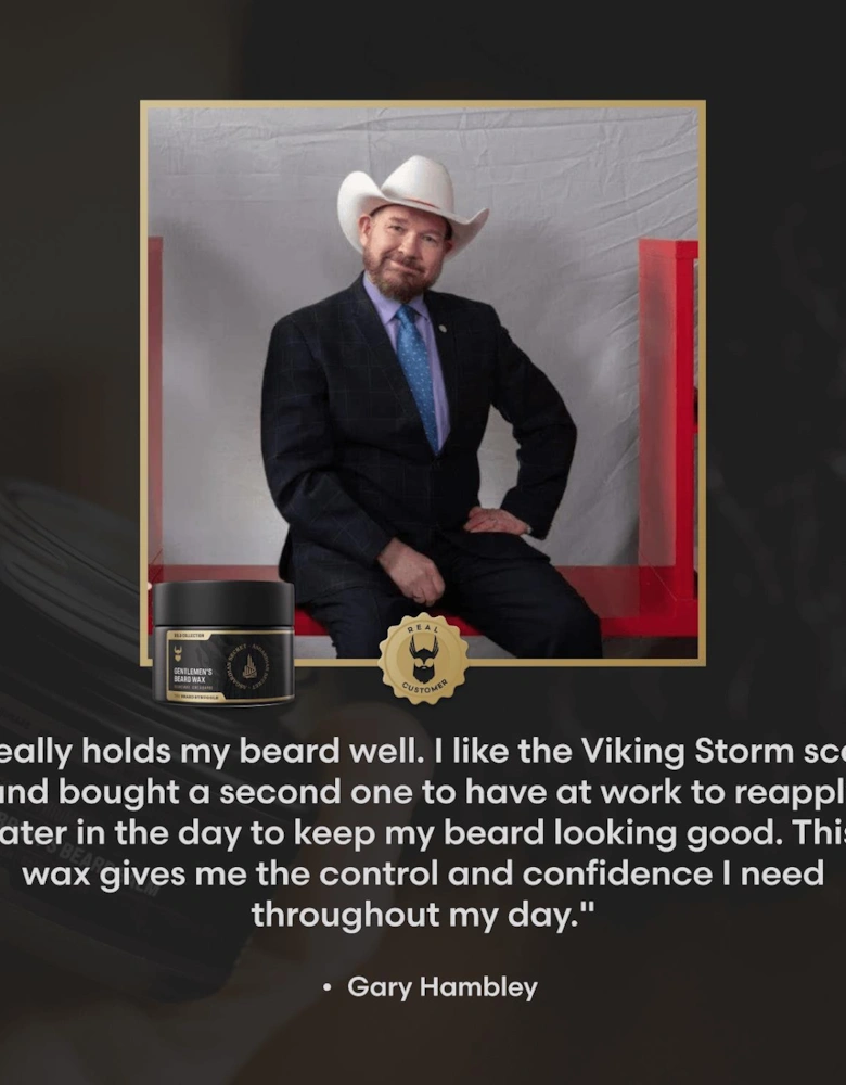 Clear Mustache Wax for a Natural Hold