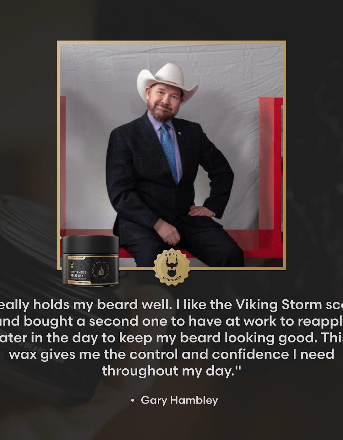 Clear Mustache Wax for a Natural Hold