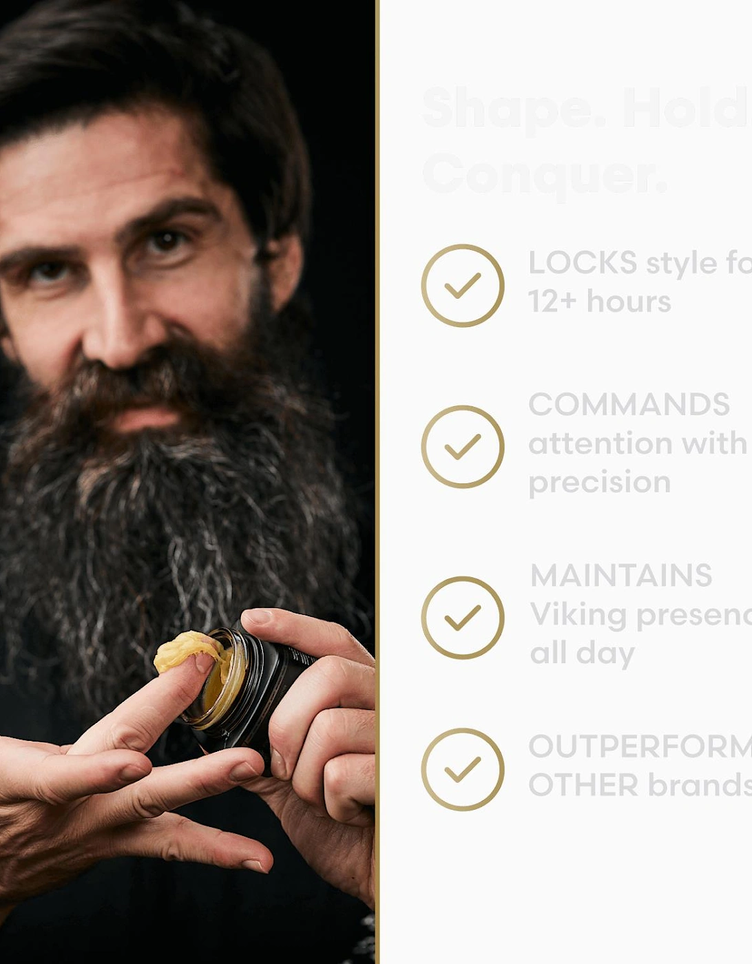 Clear Mustache Wax for a Natural Hold