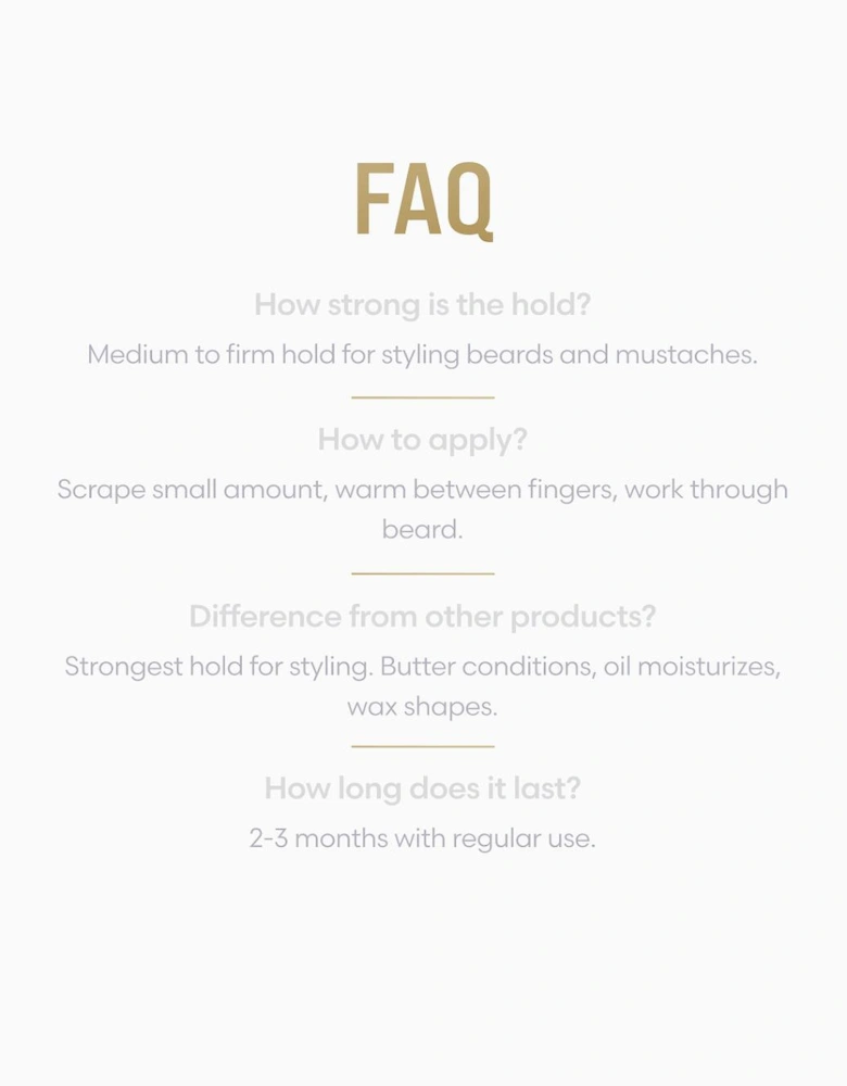 Clear Mustache Wax for a Natural Hold