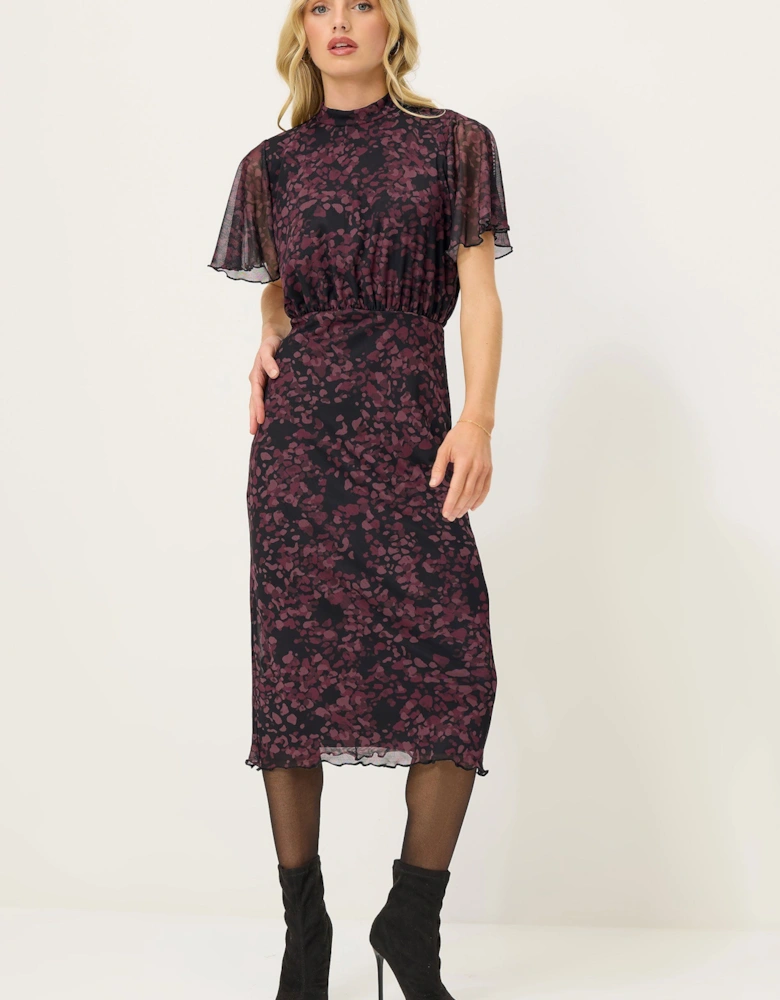 Petite Abstract Animal Print Dress