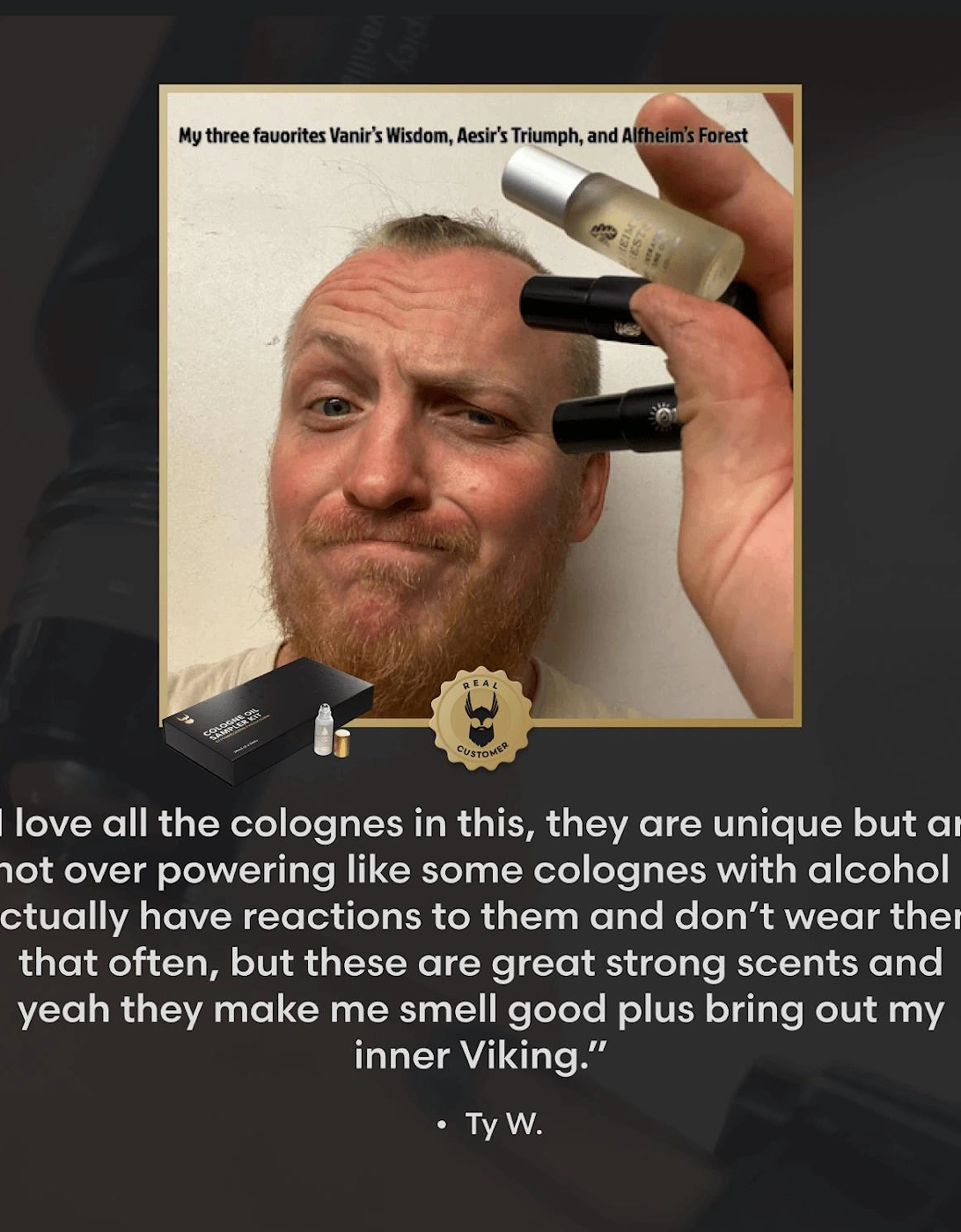 Cologne Oil Sample Kit