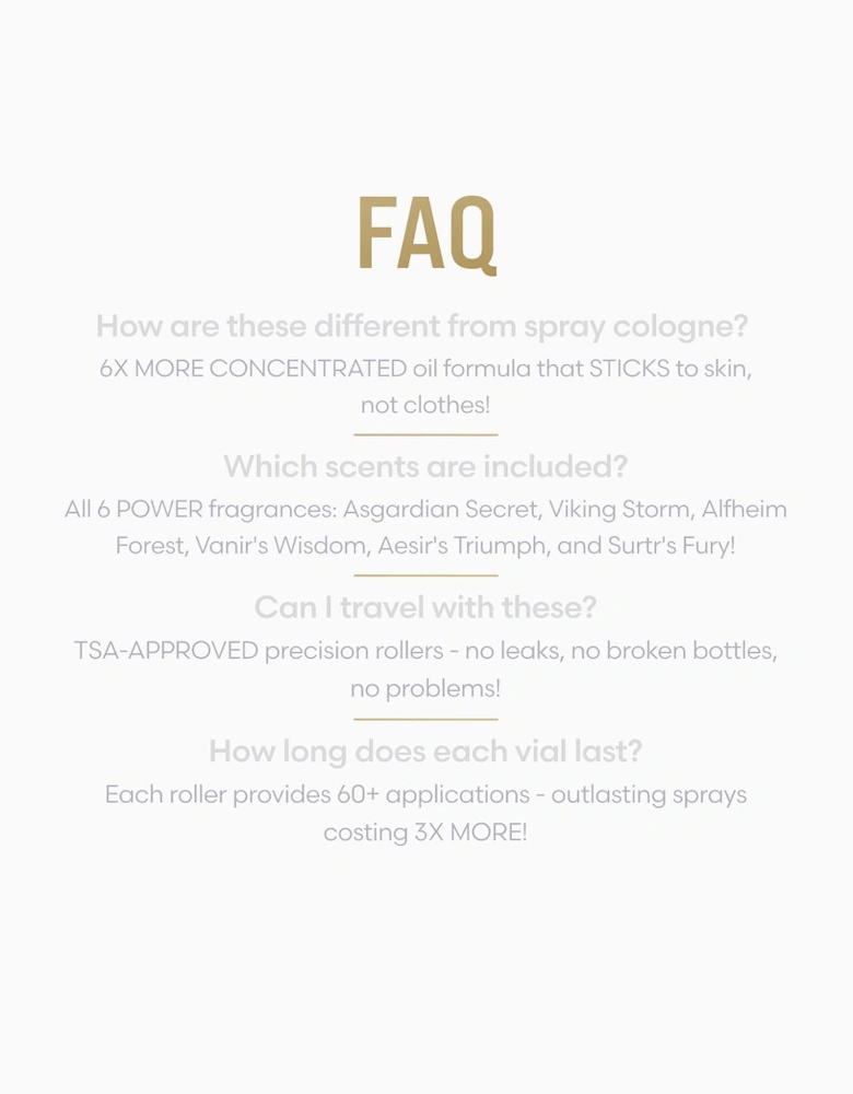 Cologne Oil Sample Kit