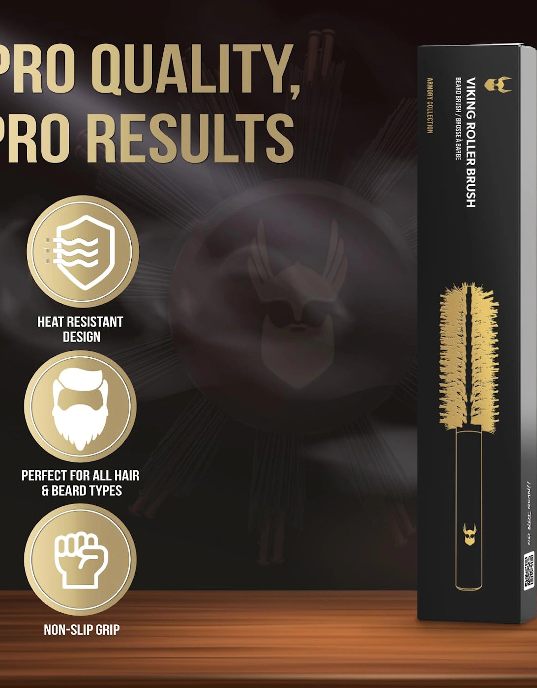 Viking Roller Beard Brush