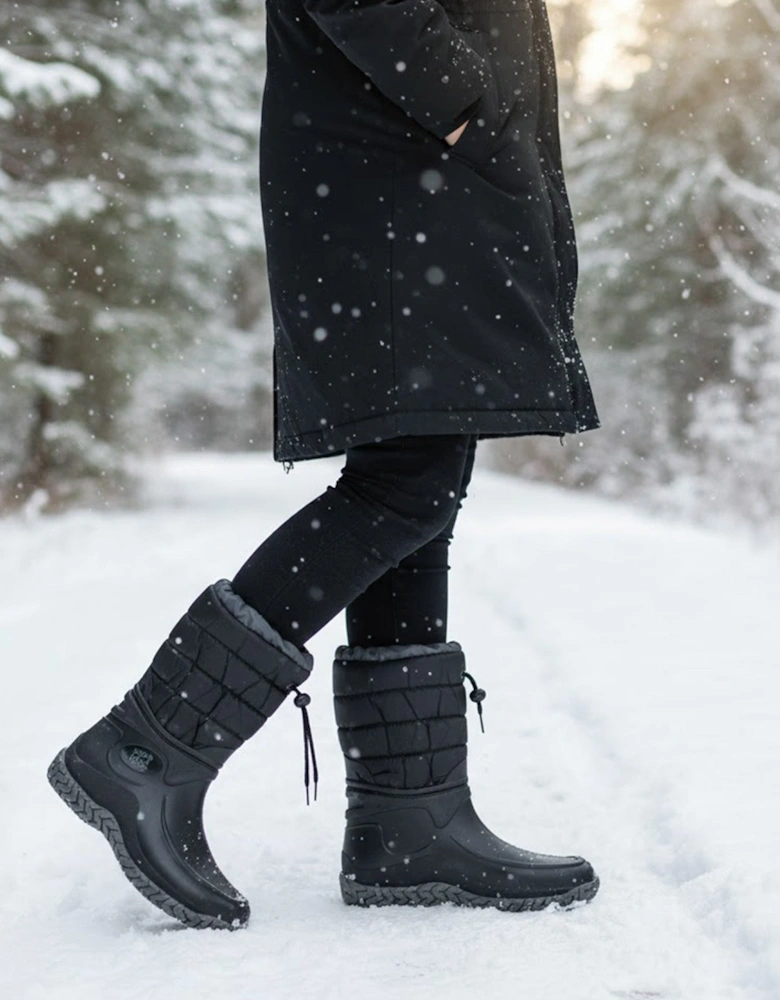 NORDIC Womens Warm Lined Boots Black