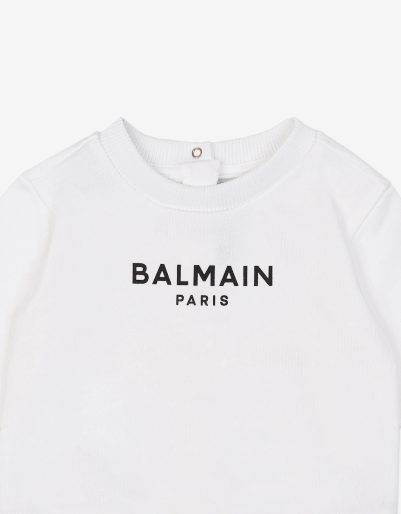 Baby Logo Sweatshirt in White