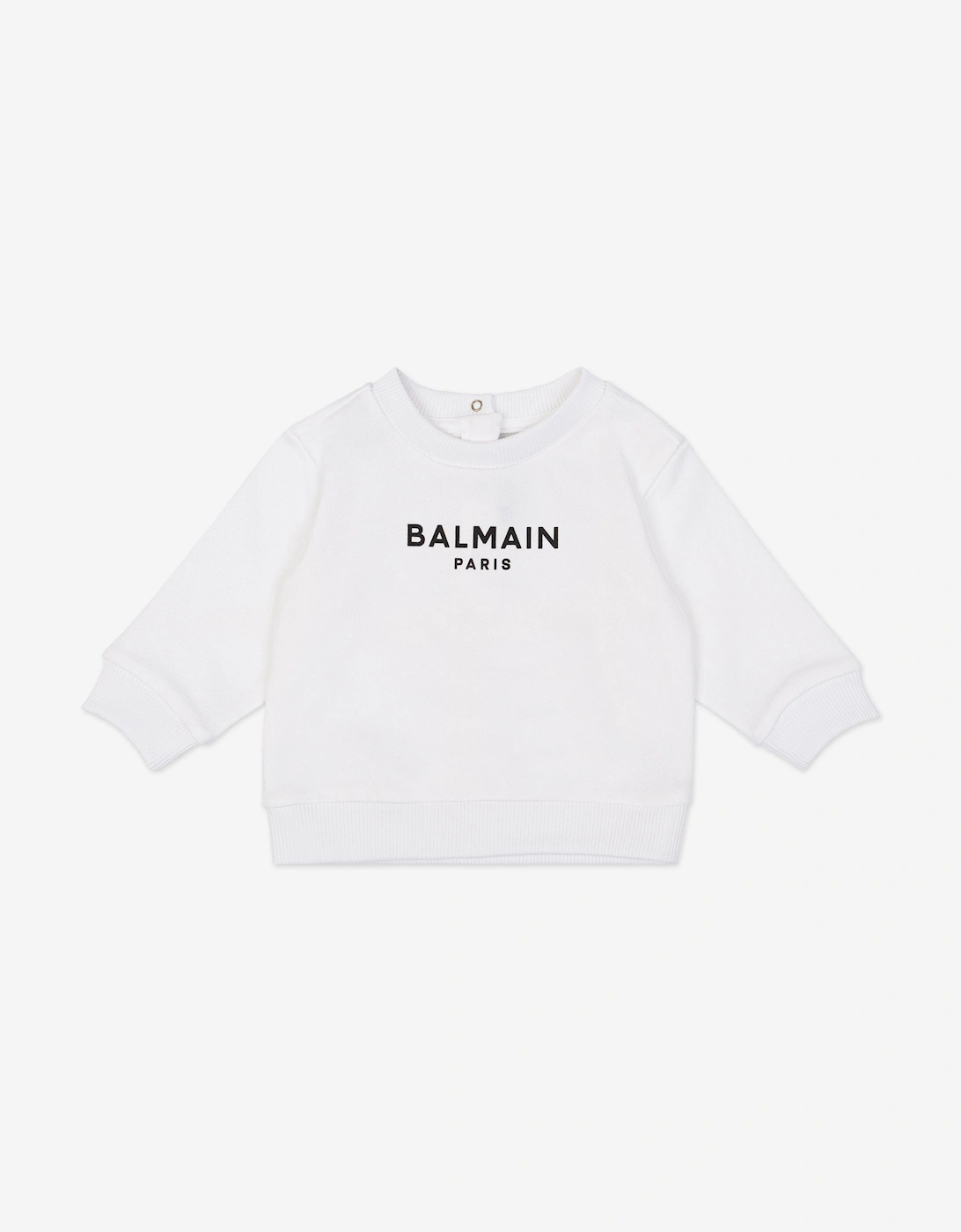 Baby Logo Sweatshirt in White, 4 of 3