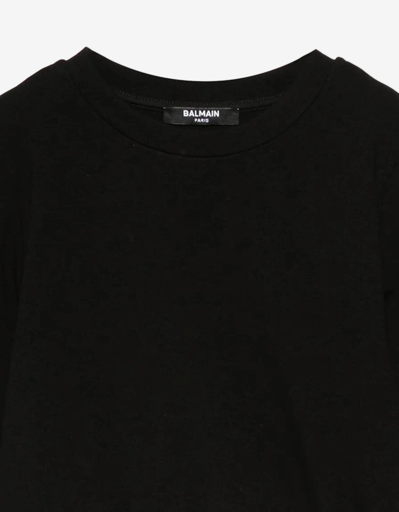 Girls Logo Band Sweatshirt in Black