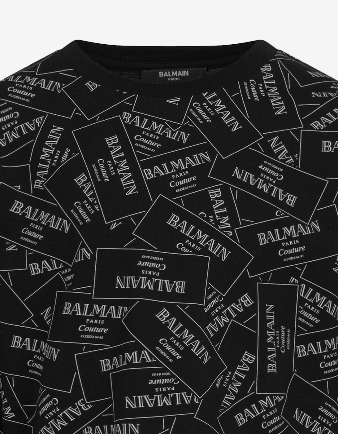 Girls Logo Print Sweater Dress in Black