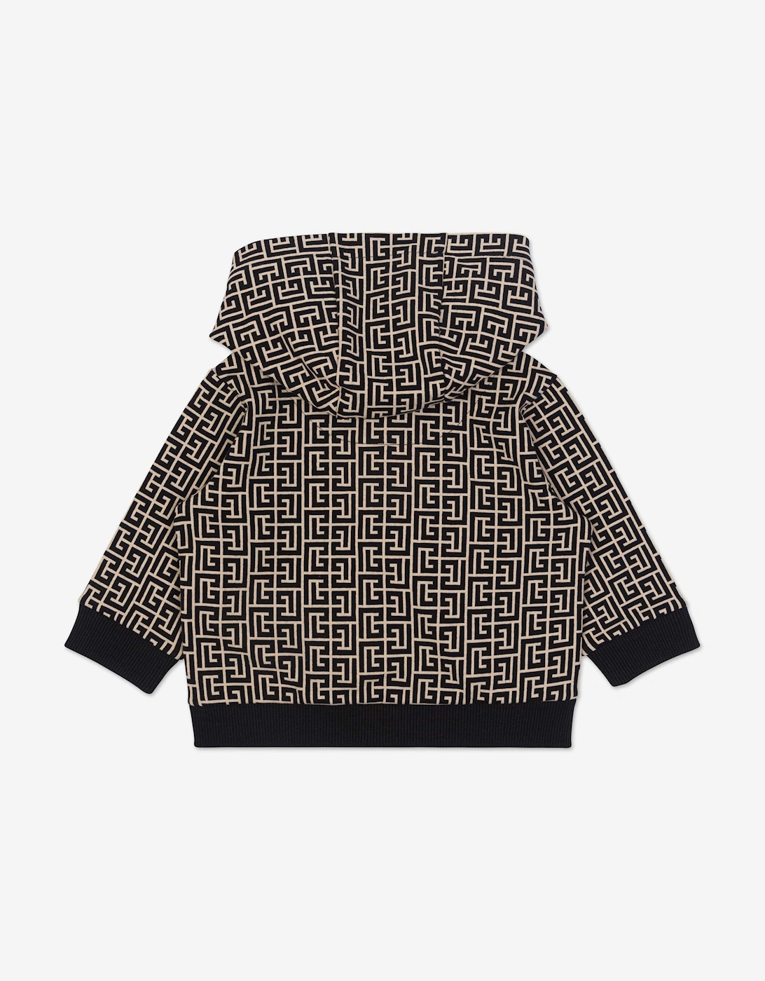 Baby Monogram Zip Up Top in Black