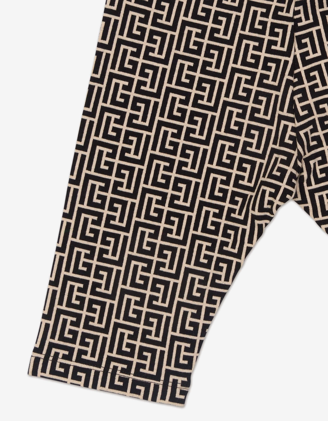 Baby Monogram Joggers in Black