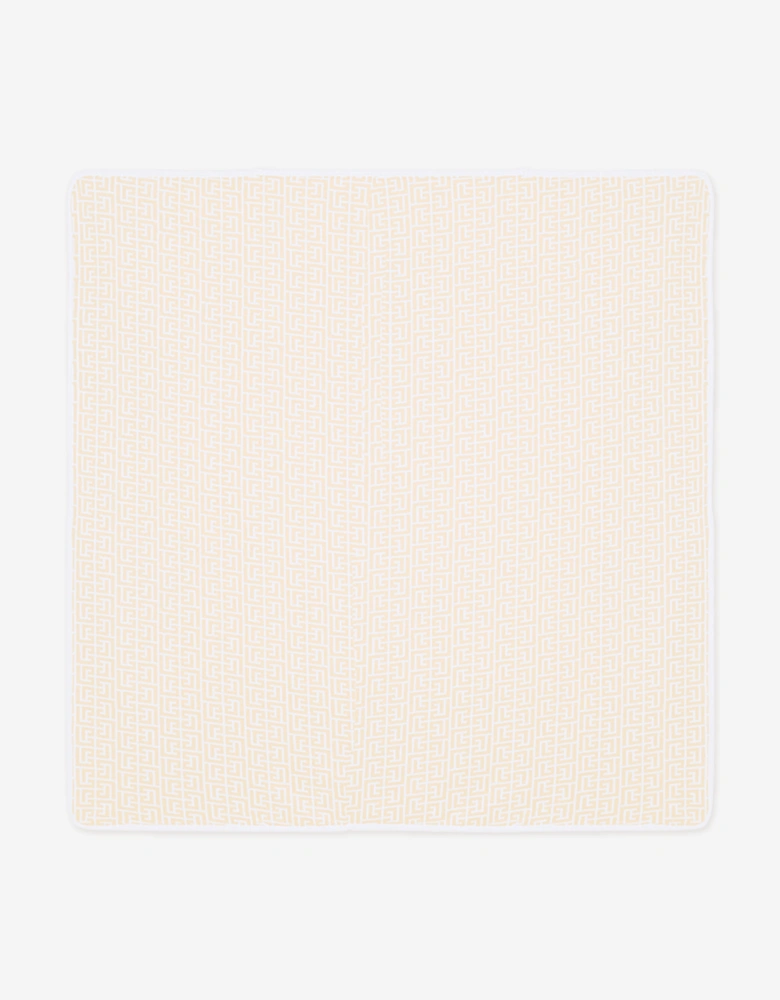 Baby Logo Blanket in Beige (80cm)