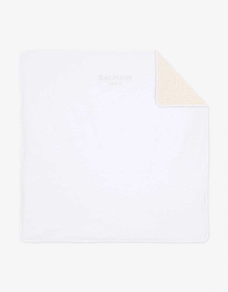 Baby Logo Blanket in Beige (80cm)
