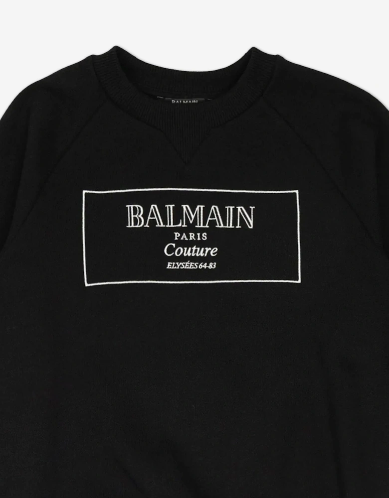 Boys Logo Sweatshirt in Black