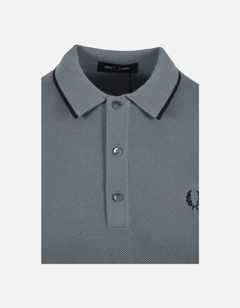 Pique Knitted Polo Stockport Blue