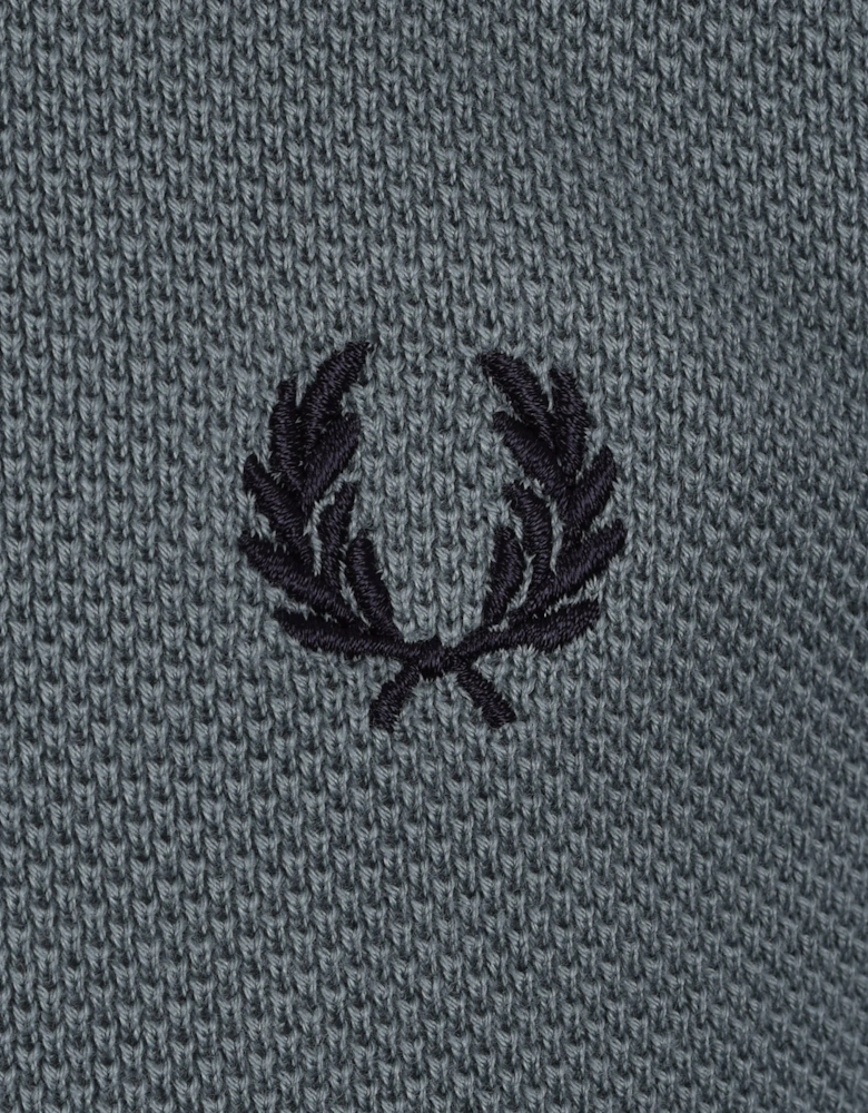 Pique Knitted Polo Stockport Blue