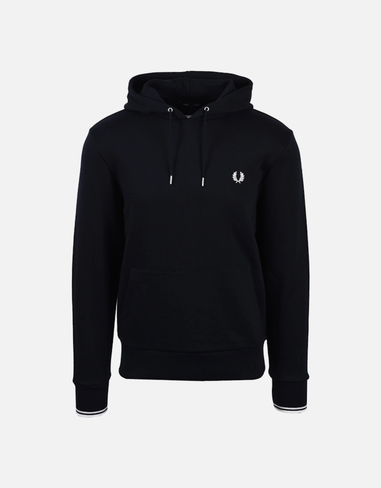 Tipped Hooded Sweatshirt Navy
