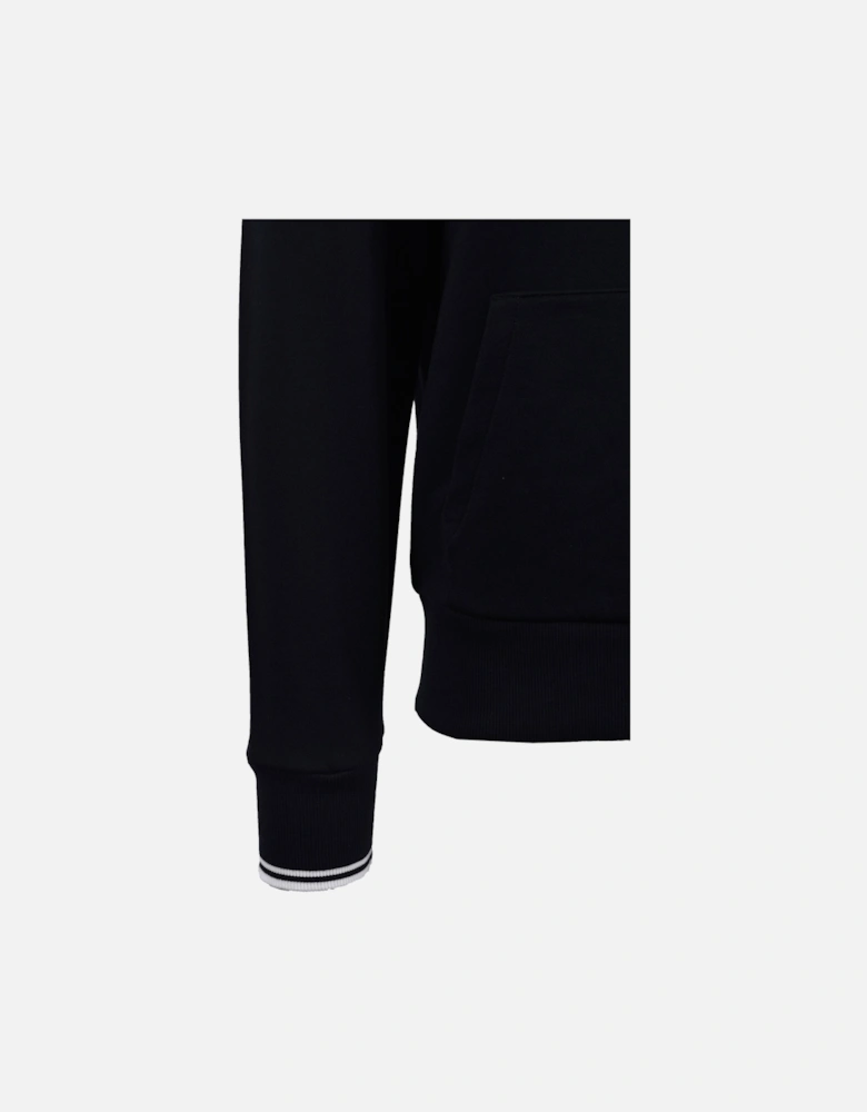 Tipped Hooded Sweatshirt Navy